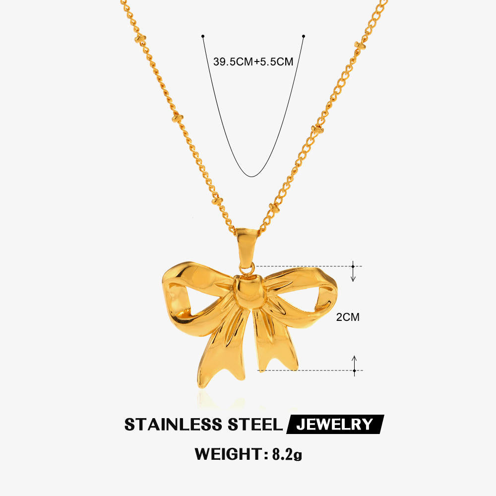 Bold Bow Necklace