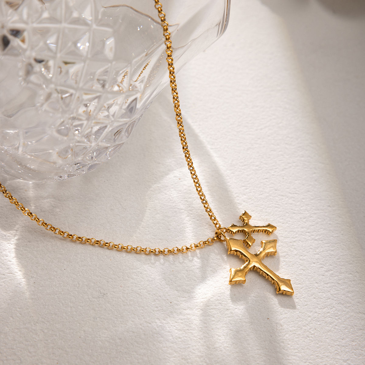 Dual Cross Elite Necklace
