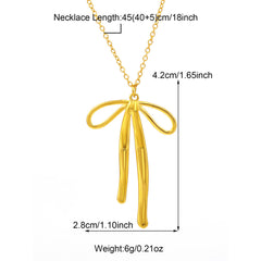 Elegant Bow Necklace
