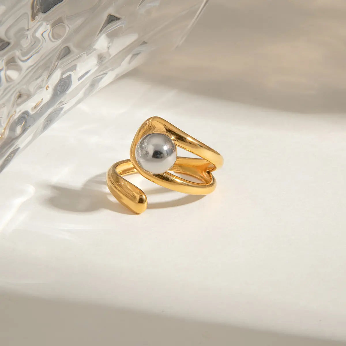 Orb Halo Resizable Ring