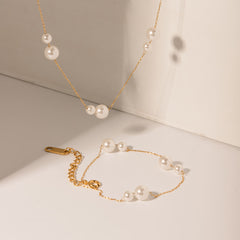 Twin Pearl Necklace