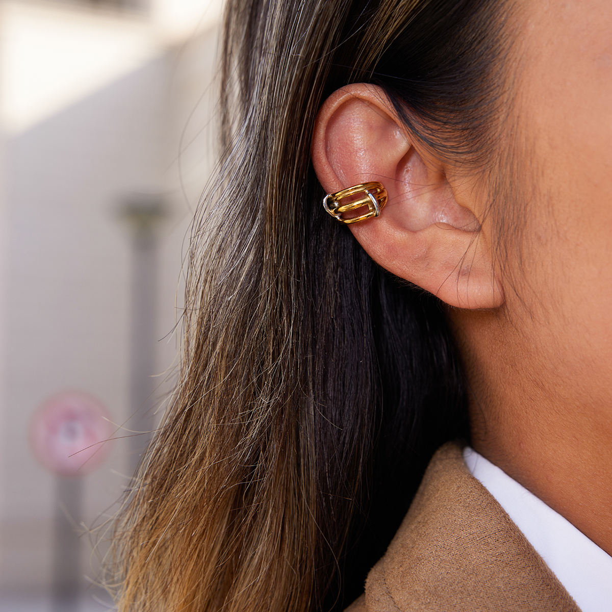 Layered Loop Ear Cuff Earring