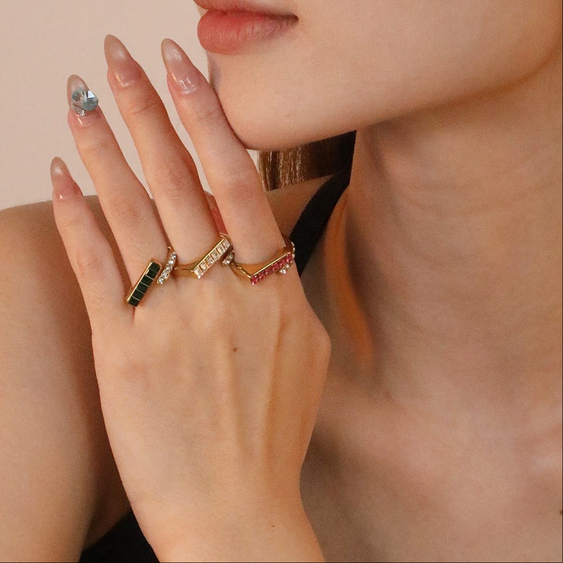 Buy statement rings in gold