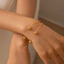 Orb Layered Bead Kada Bangle