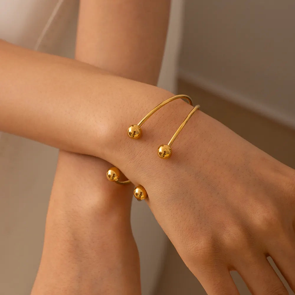 Orb Layered Bead Kada Bangle
