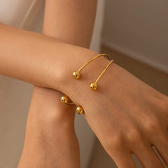 Orb Layered Bead Kada Bangle