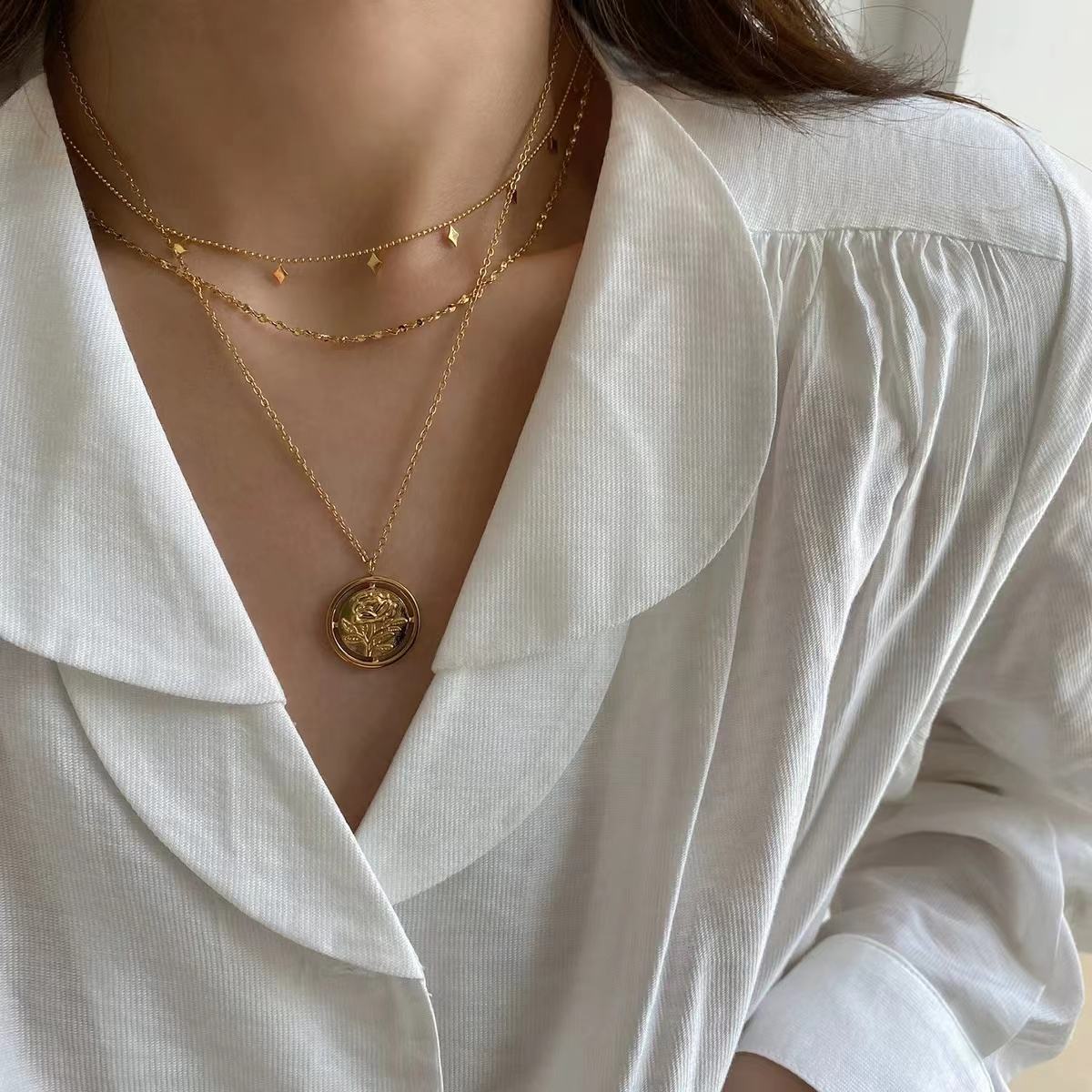 Zia Layered Charms Necklace