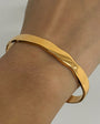 Shiny Wavy Bangle