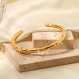 Wavy Open Kada Bracelet