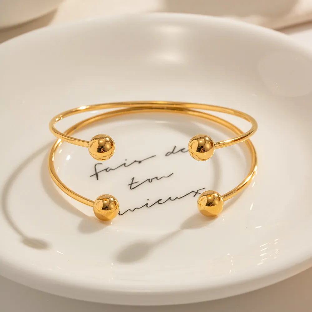 Orb Layered Bead Kada Bangle