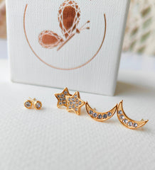 3 Earring Set - Celestial