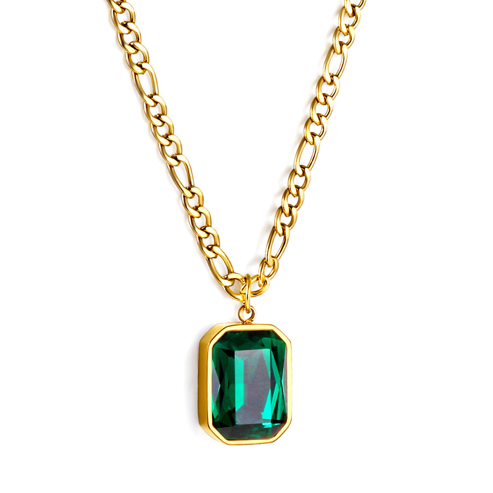 Aira Throne Necklace - Emerald
