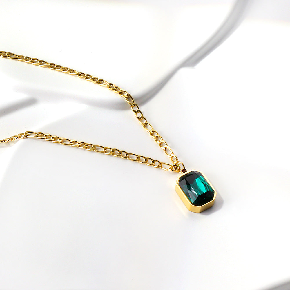 Aira Throne Necklace - Emerald