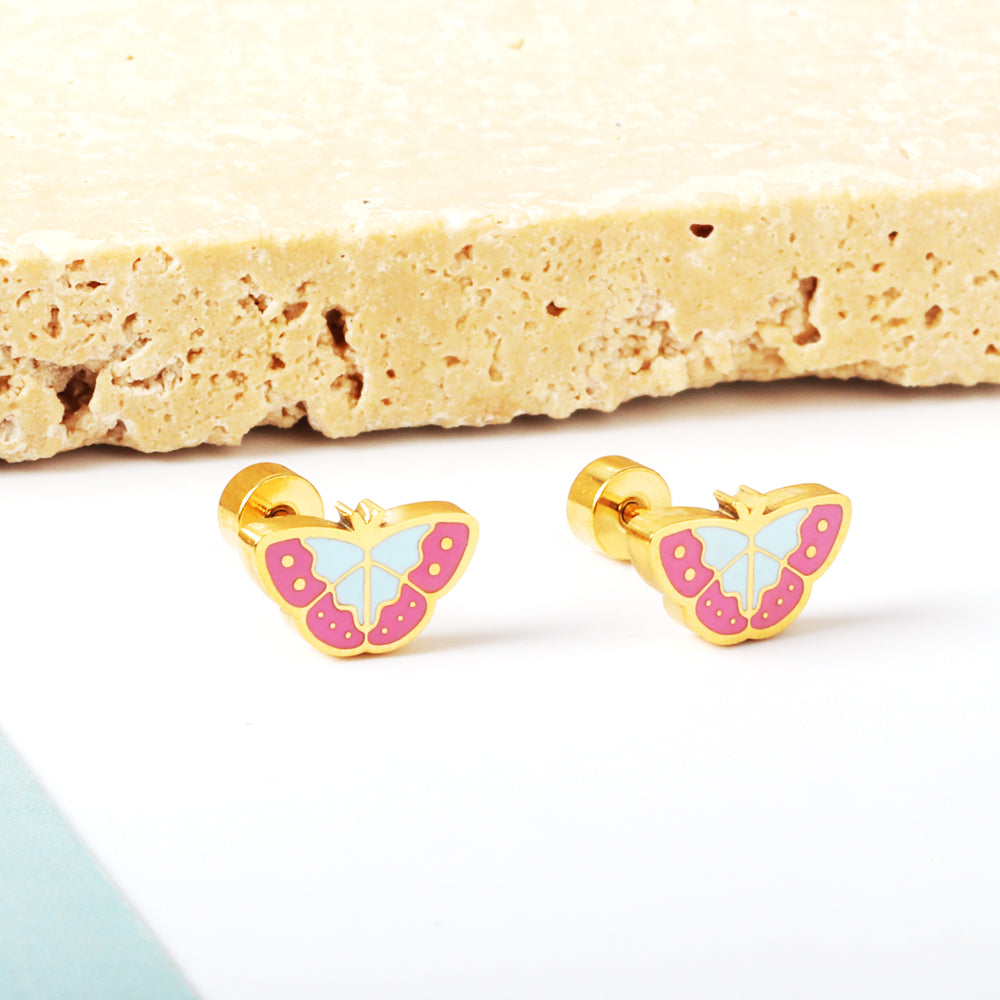 Colorful Butterfly Stud Earring