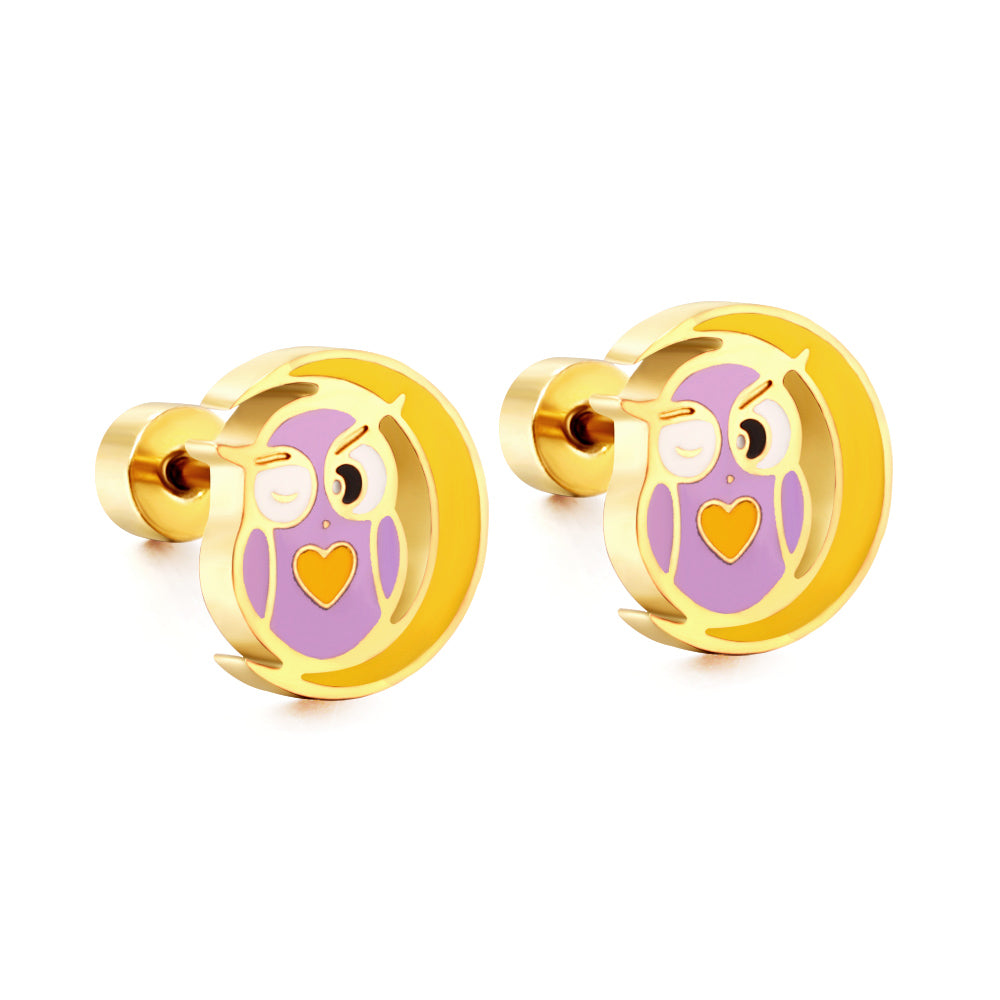 Cute Owl Stud Earring
