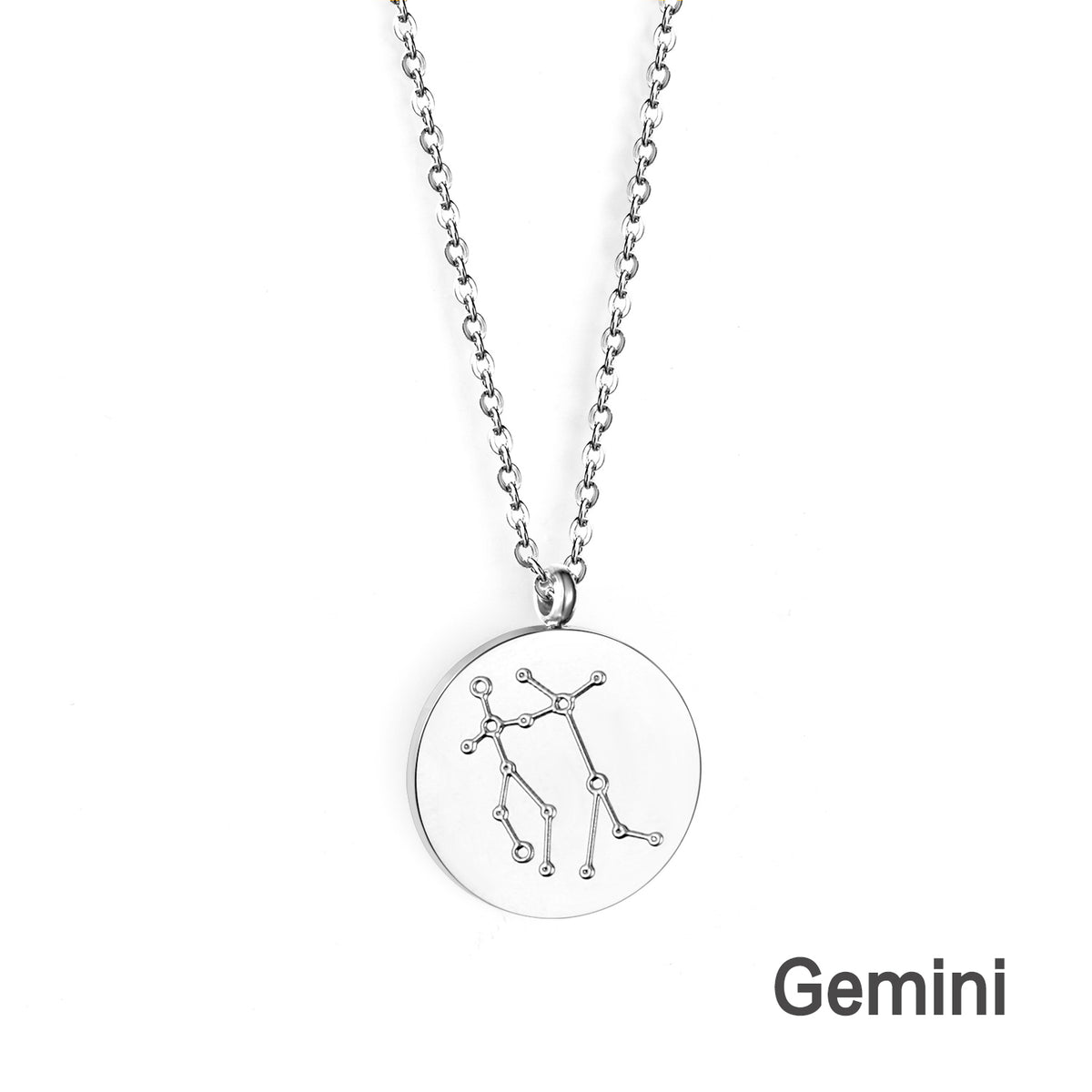 Engravable Zodiac Star Necklace - S