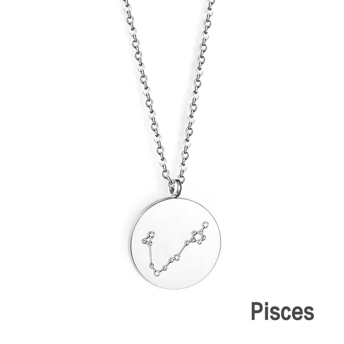 Engravable Zodiac Star Necklace - S