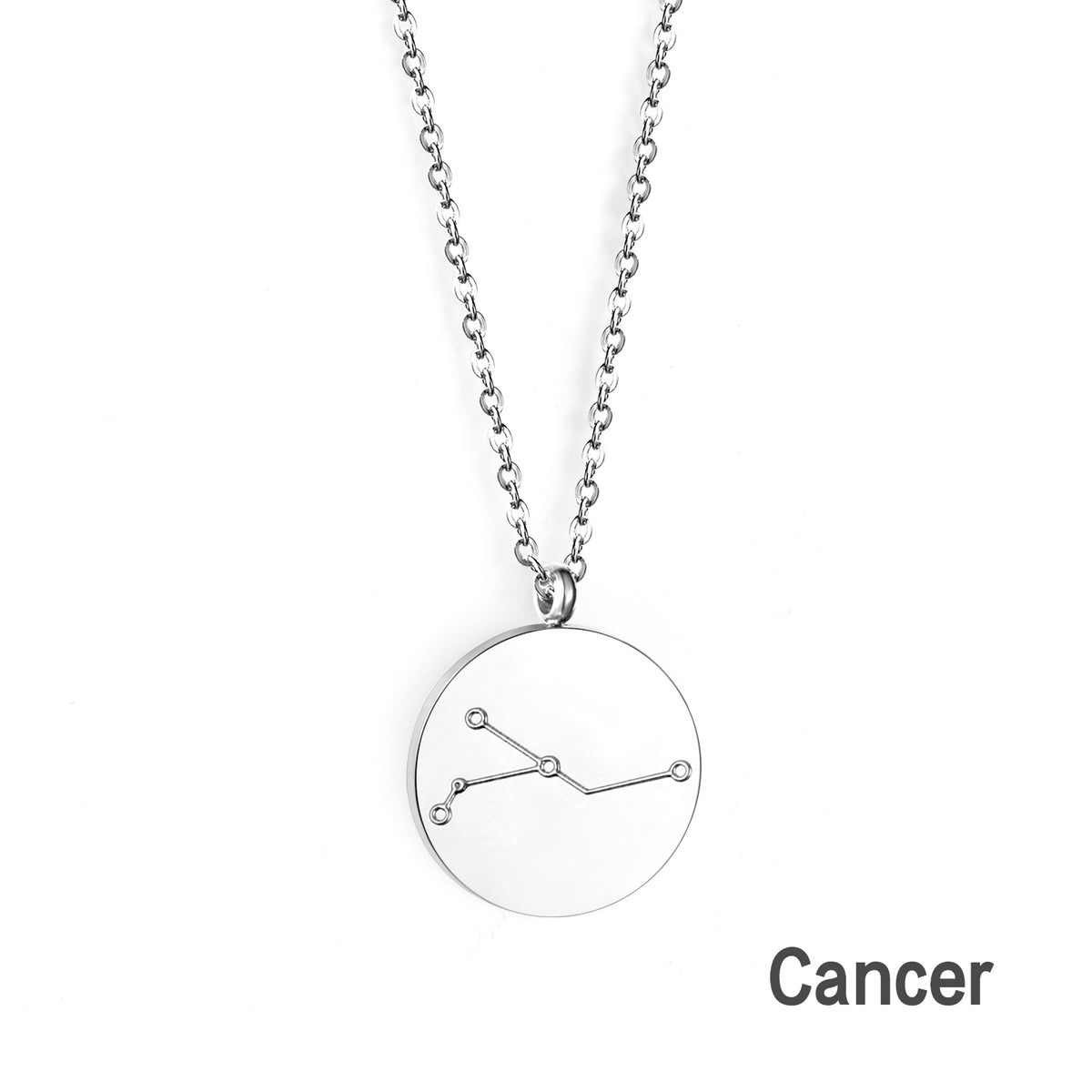 Engravable Zodiac Star Necklace - S