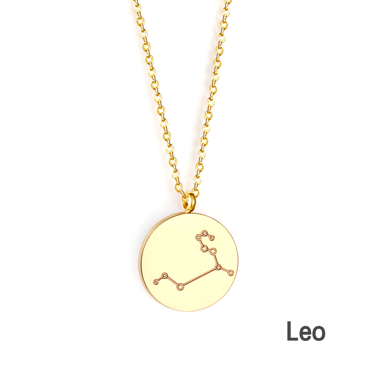 Engravable Zodiac Star Necklace - G