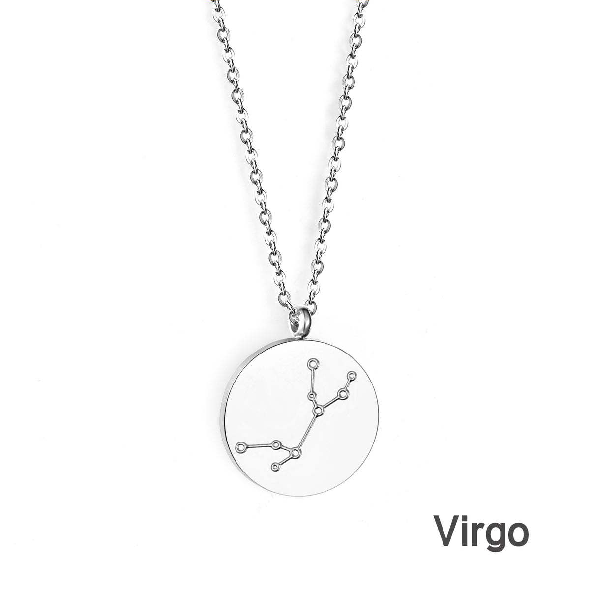 Engravable Zodiac Star Necklace - S