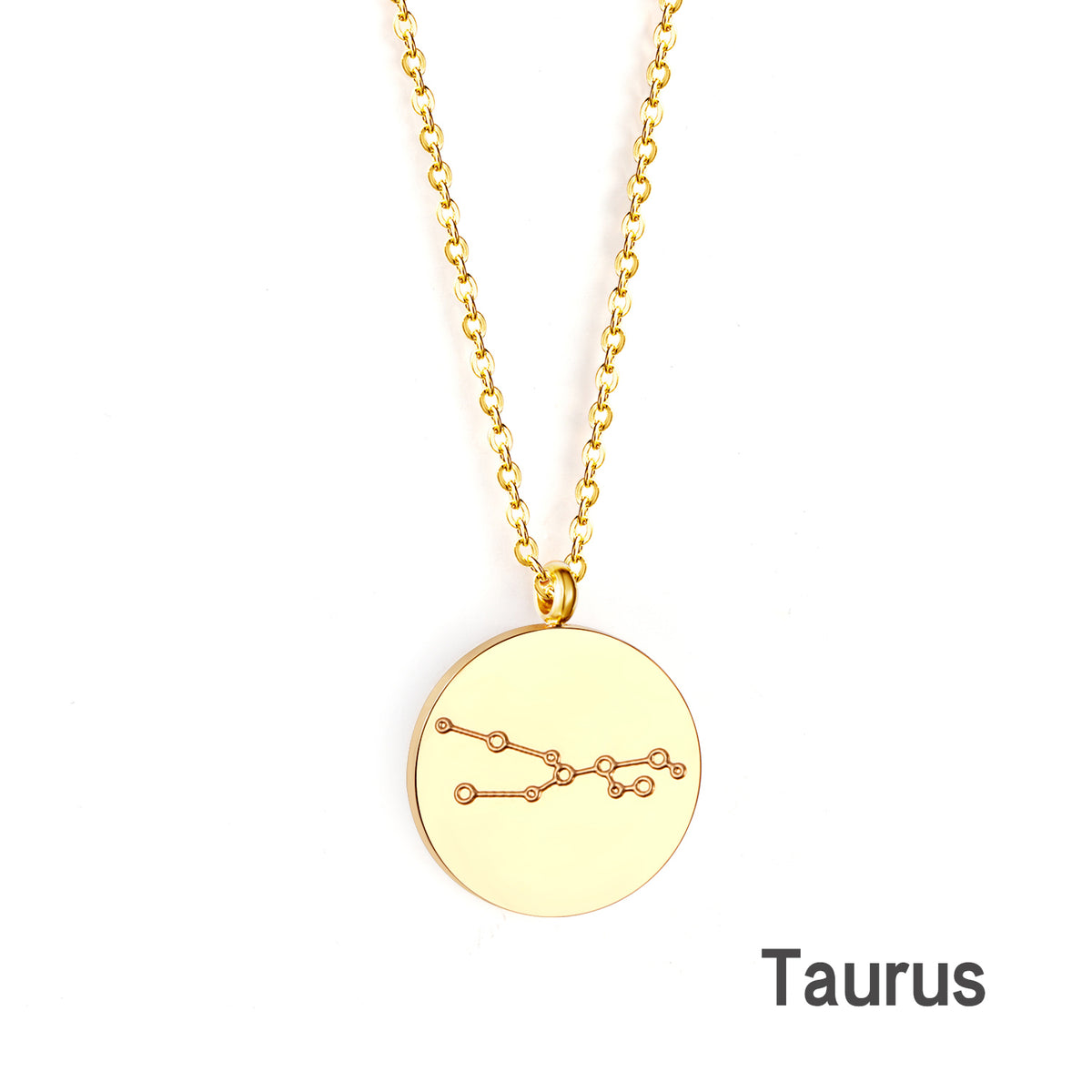 Engravable Zodiac Star Necklace - G