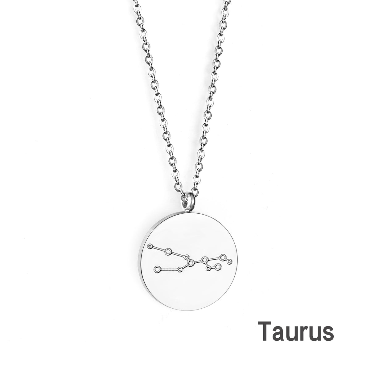 Engravable Zodiac Star Necklace - S