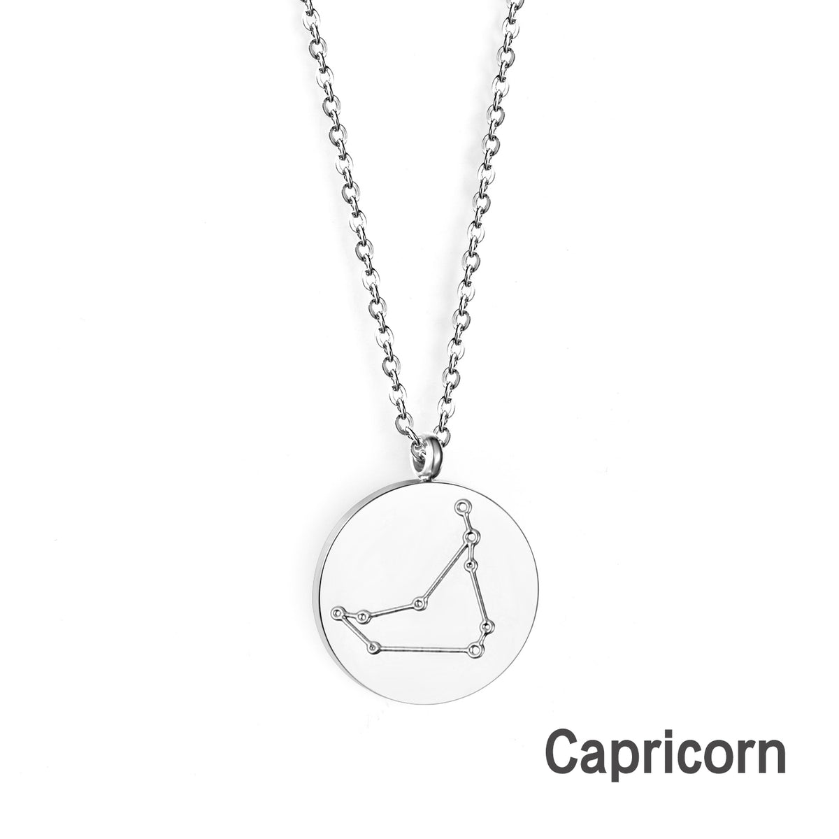 Engravable Zodiac Star Necklace - S