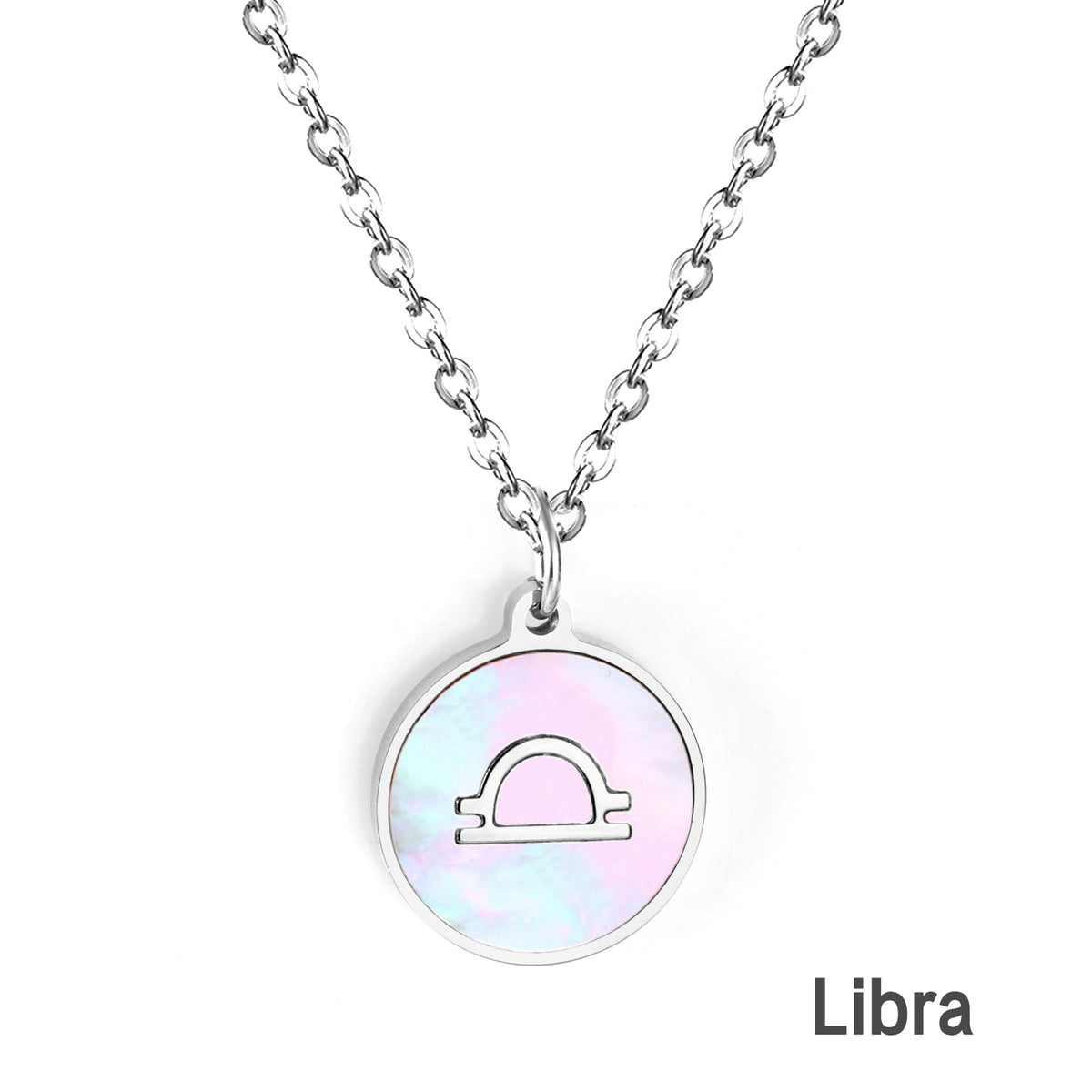 Engravable Zodiac Necklace - Silver