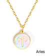 Engravable Zodiac Necklace - Gold