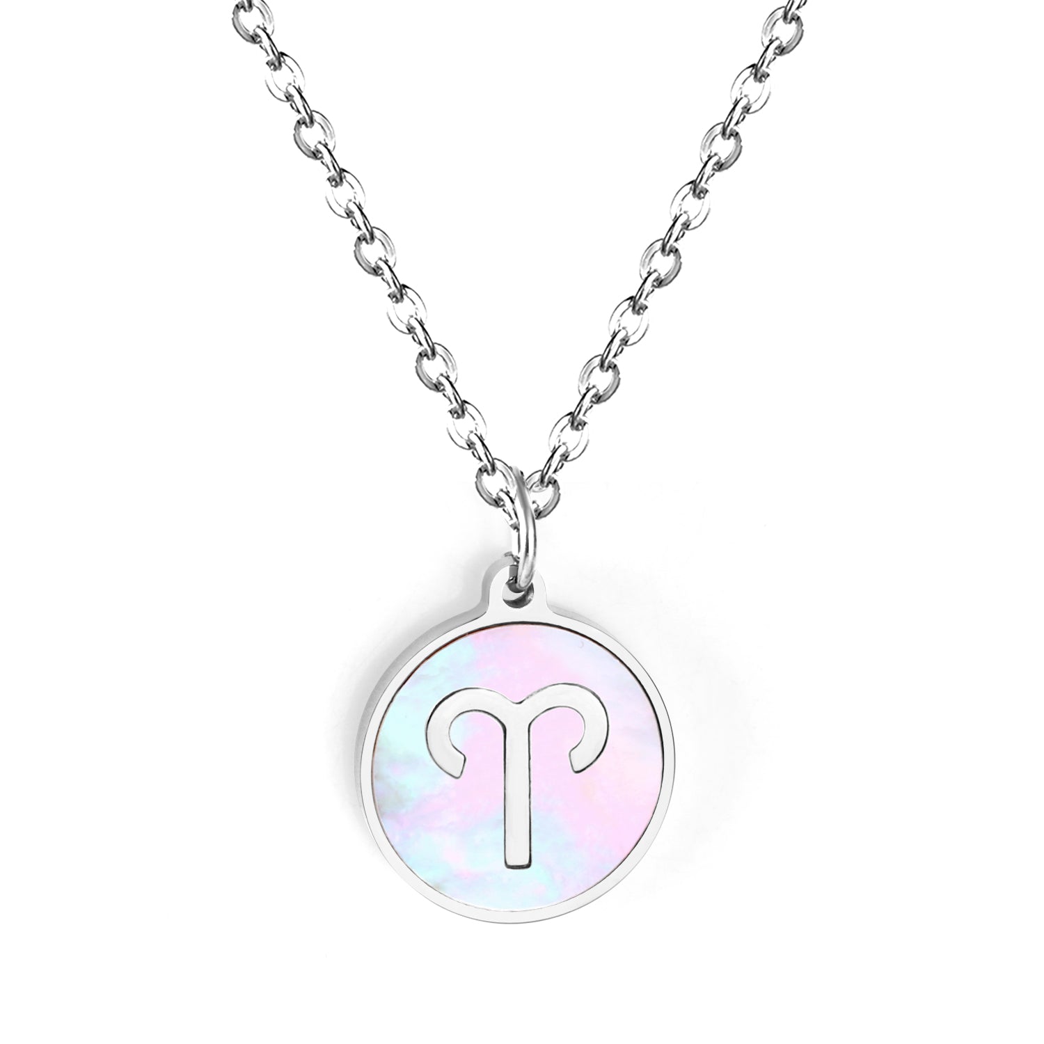 Engravable Zodiac Necklace - Silver