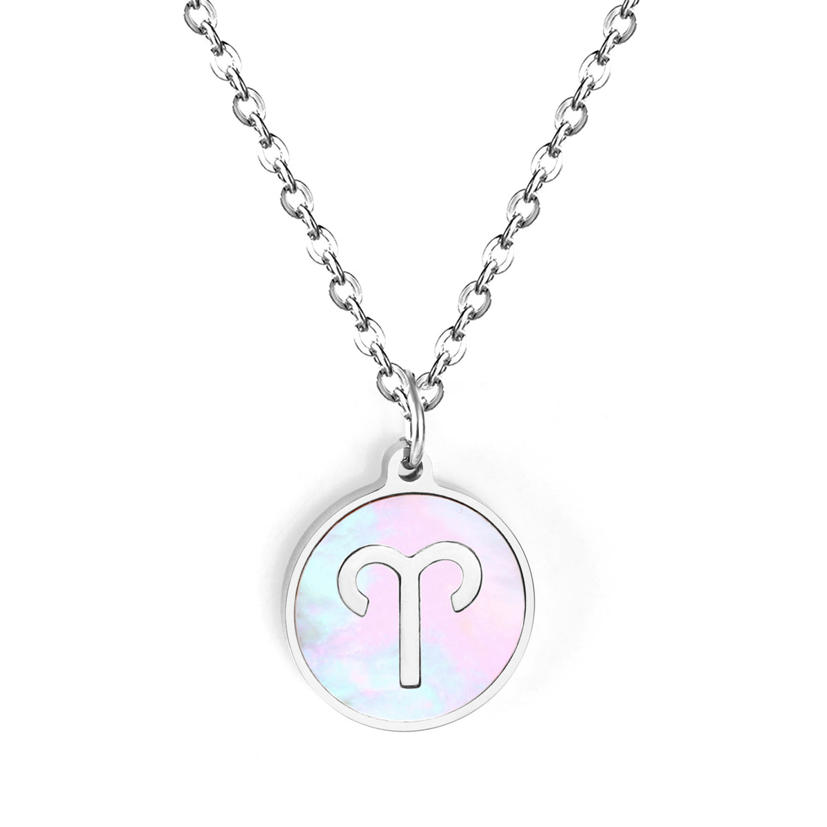 Engravable Zodiac Necklace - Silver