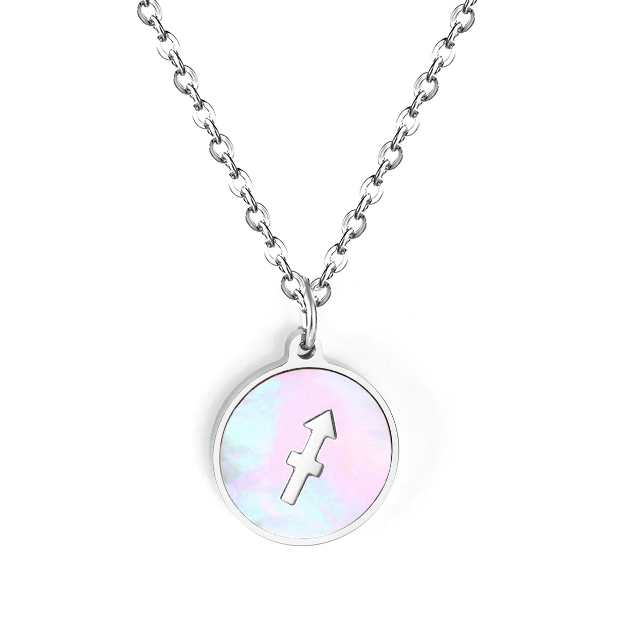 Engravable Zodiac Necklace - Silver