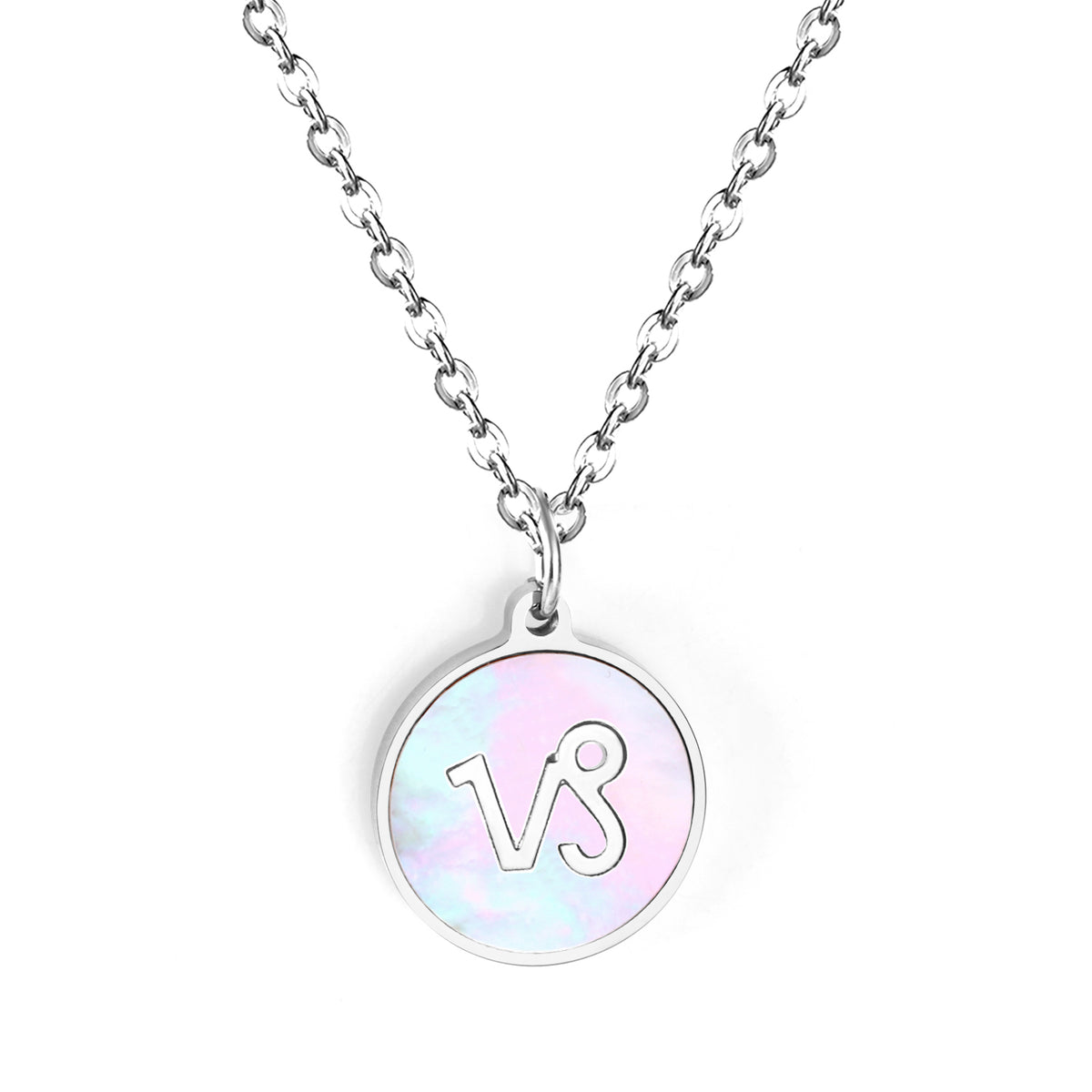 Engravable Zodiac Necklace - Silver