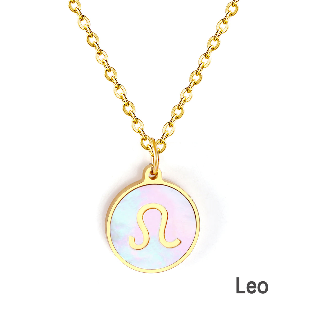 Engravable Zodiac Necklace - Gold