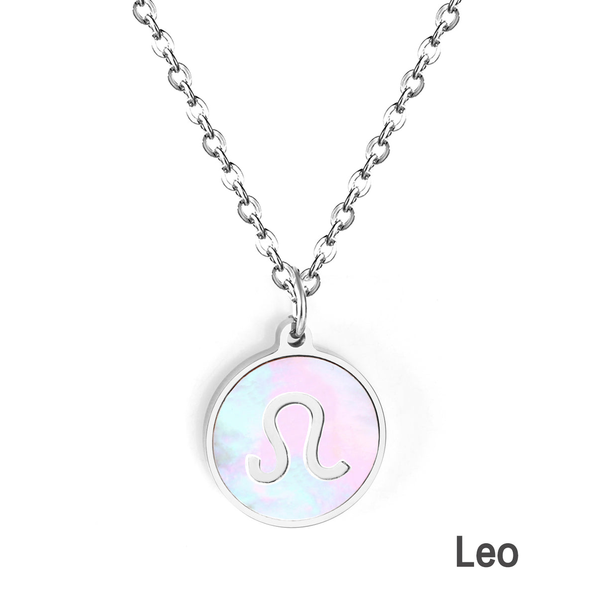 Engravable Zodiac Necklace - Silver