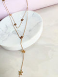 Spring flower Layered Necklace - Rose gold