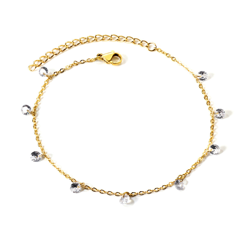 Zia Sparkle Anklet - Diamond