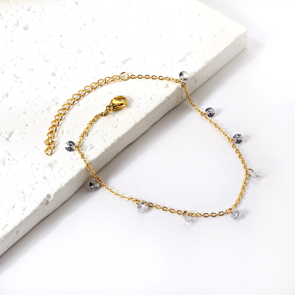 Zia Sparkle Anklet - Diamond
