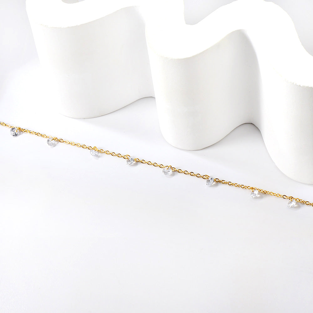 Zia Sparkle Anklet - Diamond