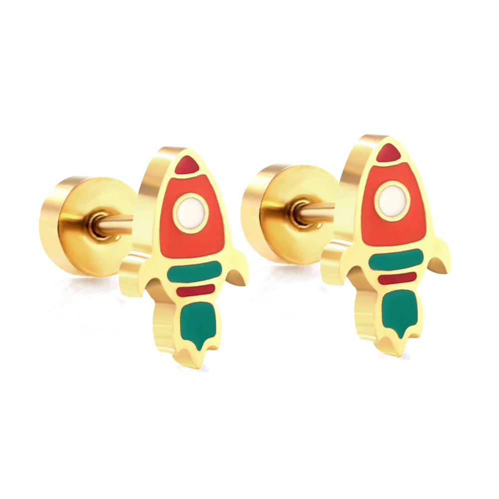 Rocket Stud Earring