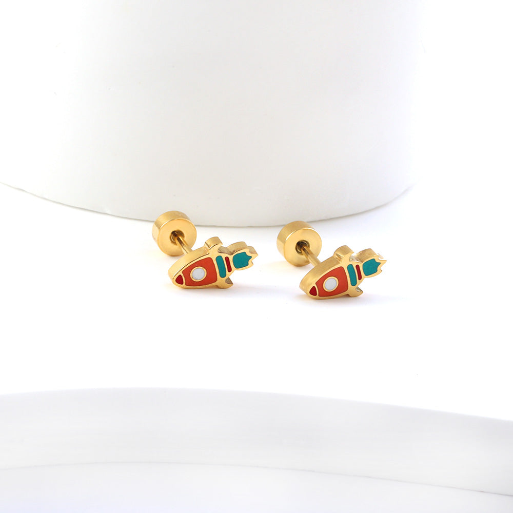 Rocket Stud Earring