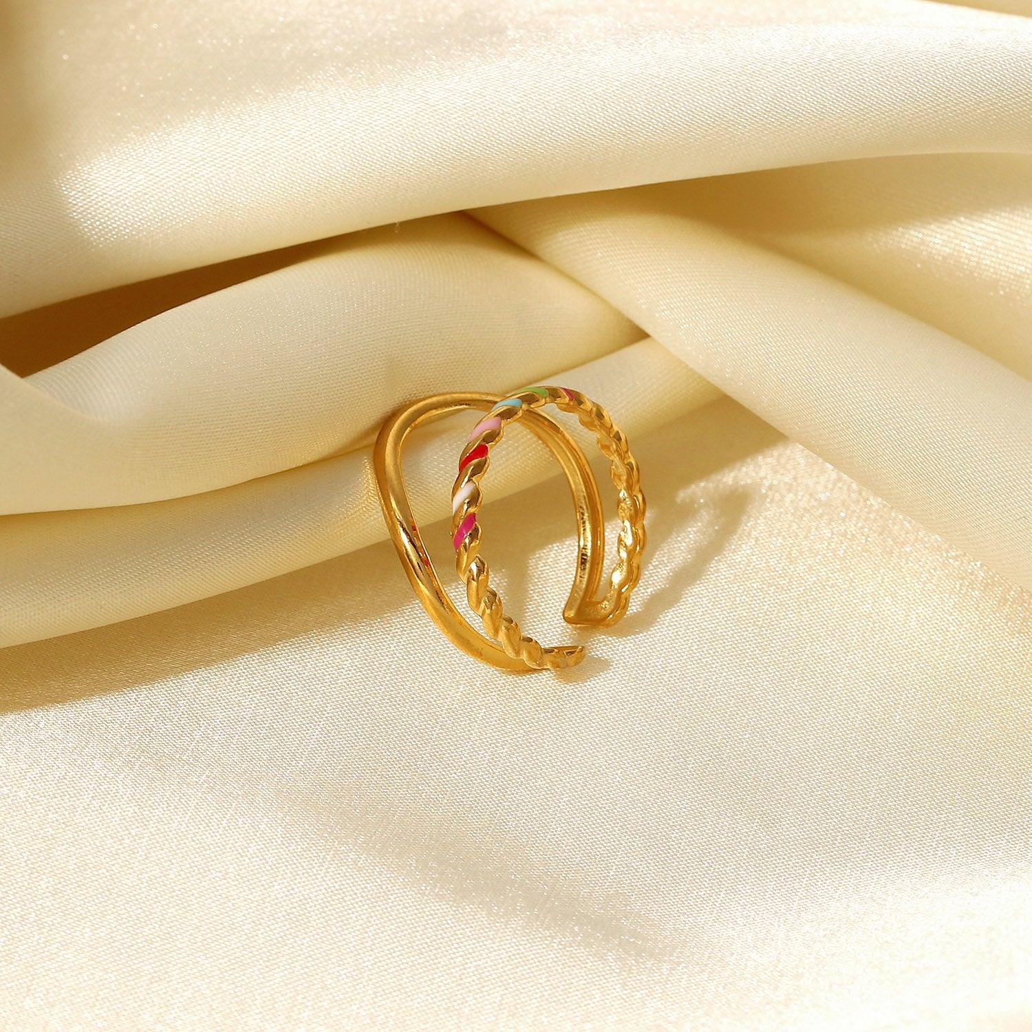 Ahaana Layered Resizable Ring