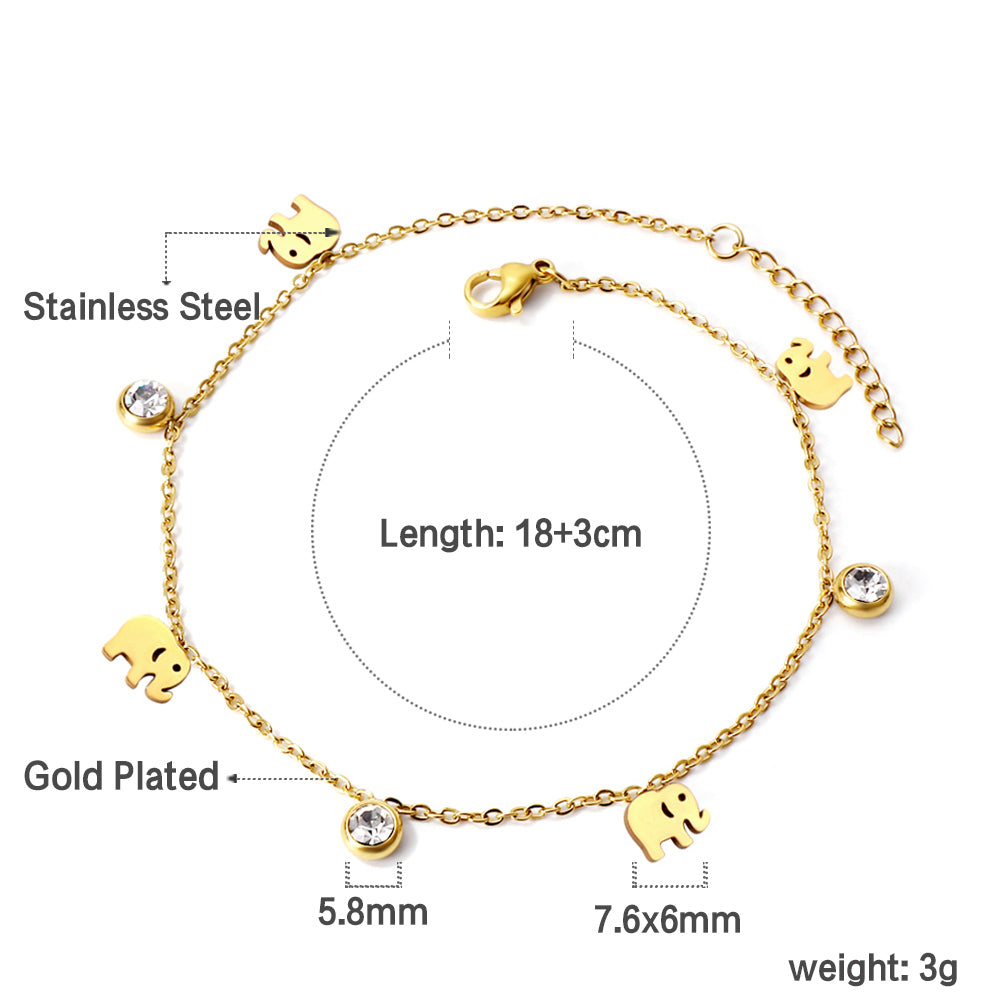 Zia Elephant Zirconia Bracelet