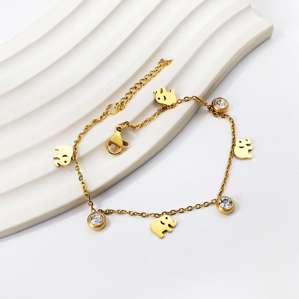 Zia Elephant Zirconia Bracelet