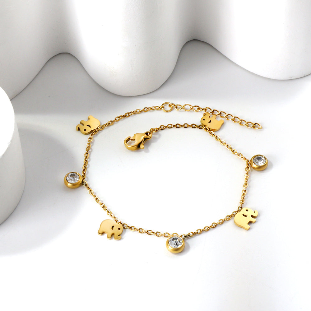 Zia Elephant Zirconia Bracelet
