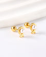 Knot Pearl Stud Earring