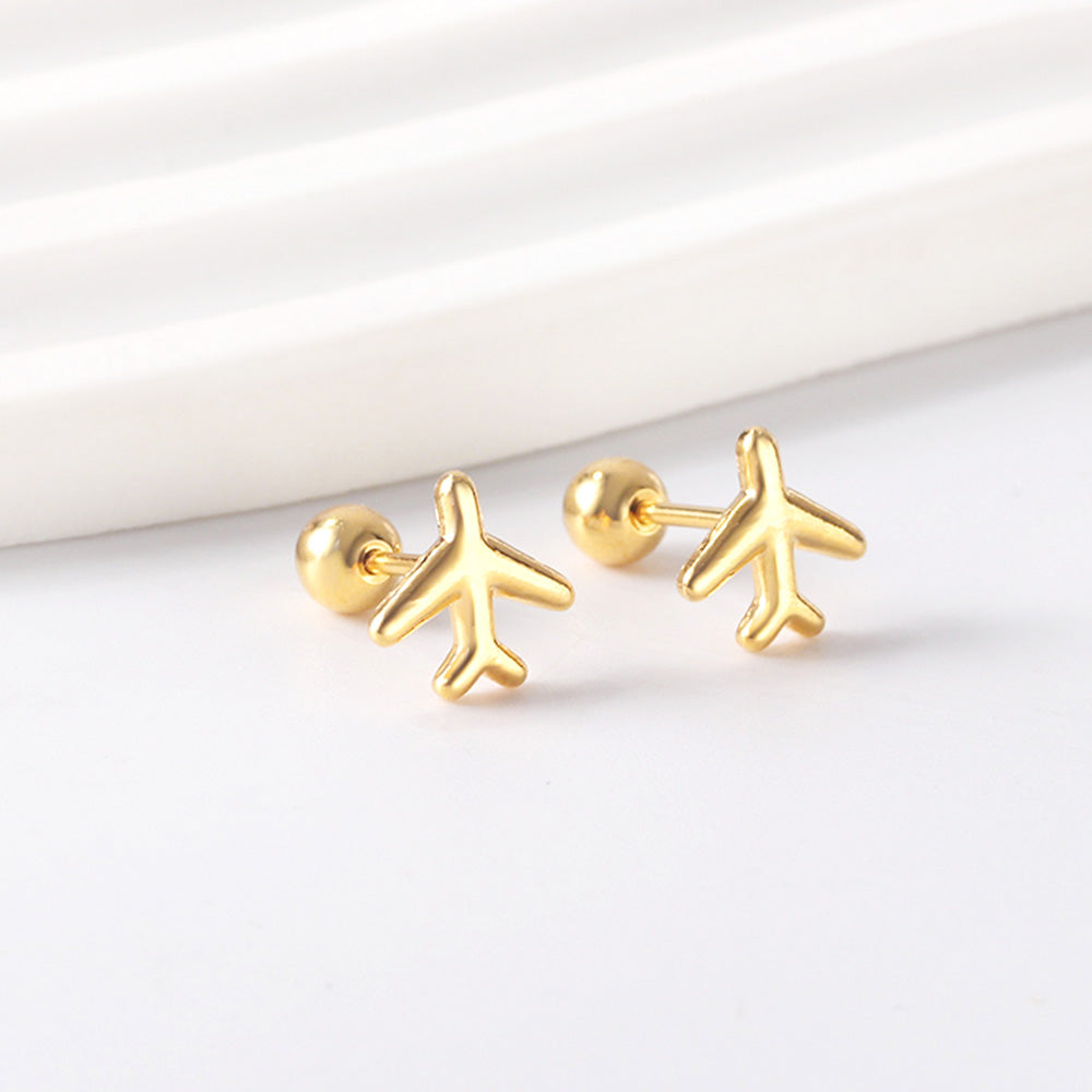 Airplane Stud Earrings