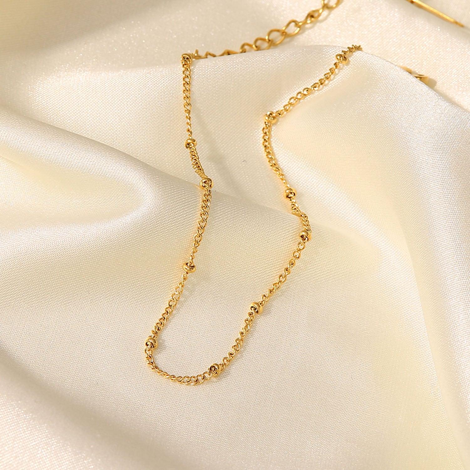 Dainty Bead Anklet