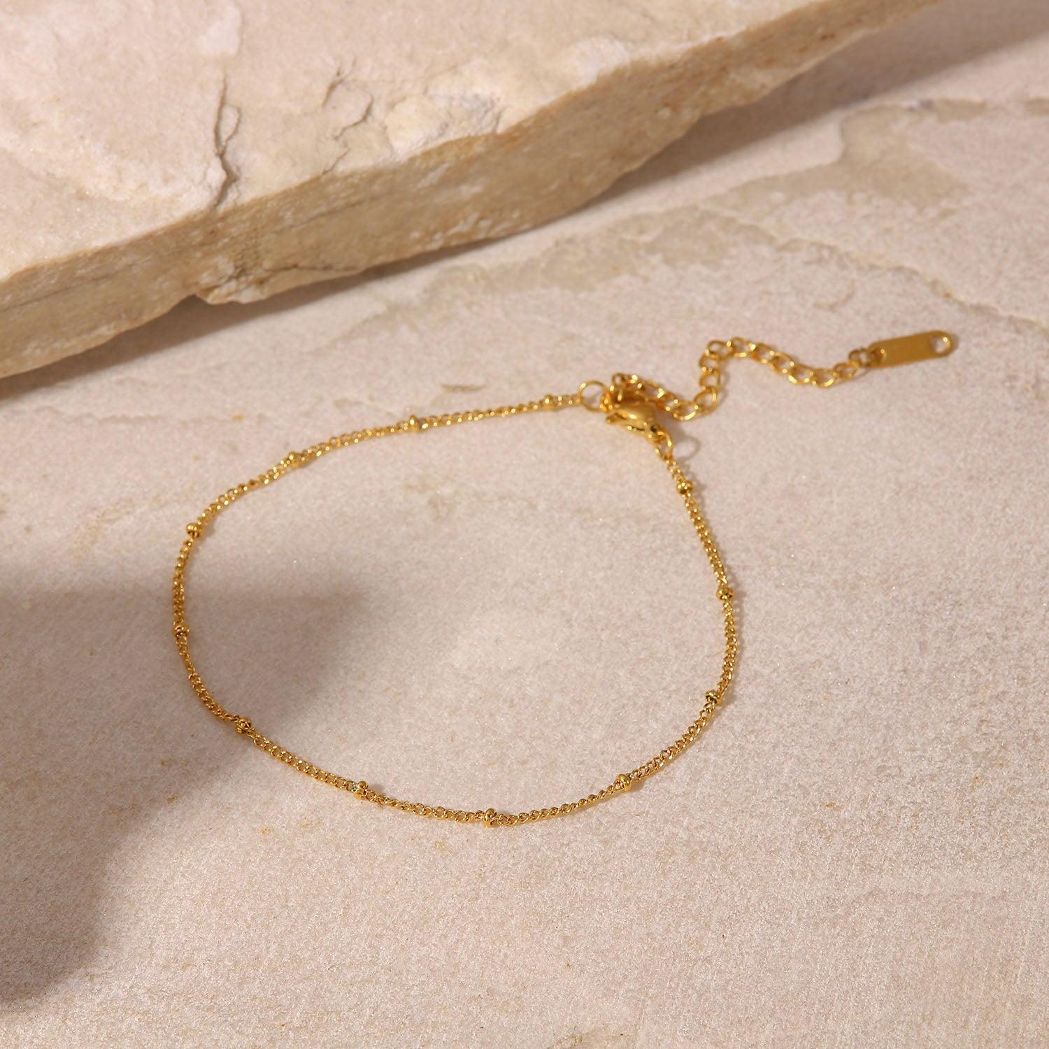 Dainty Bead Anklet