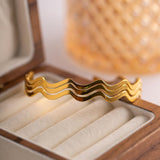 Layered Wavy Kada Bangle